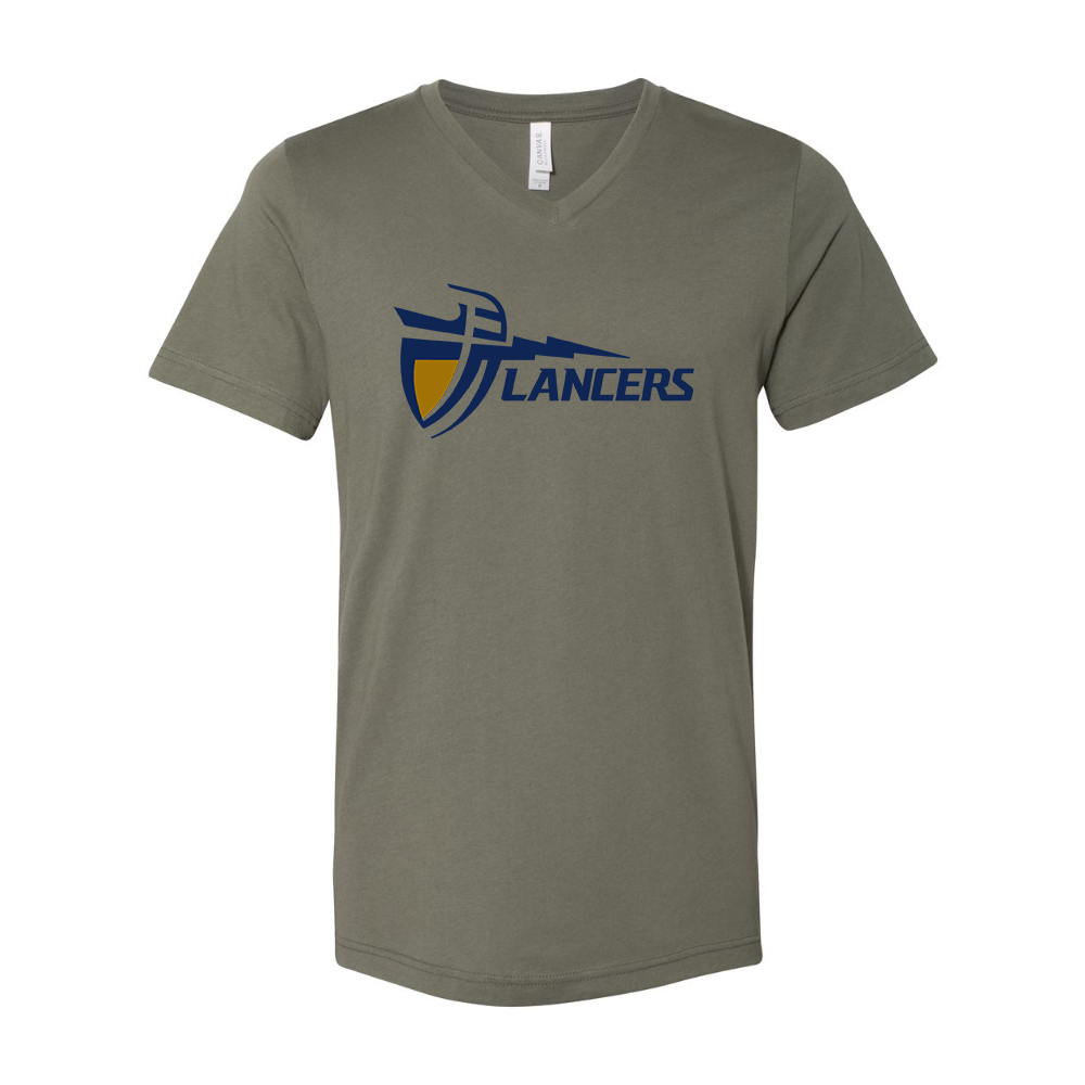 California Baptist Lancers BELLA  CANVAS - Jersey V-Neck T-Shirt