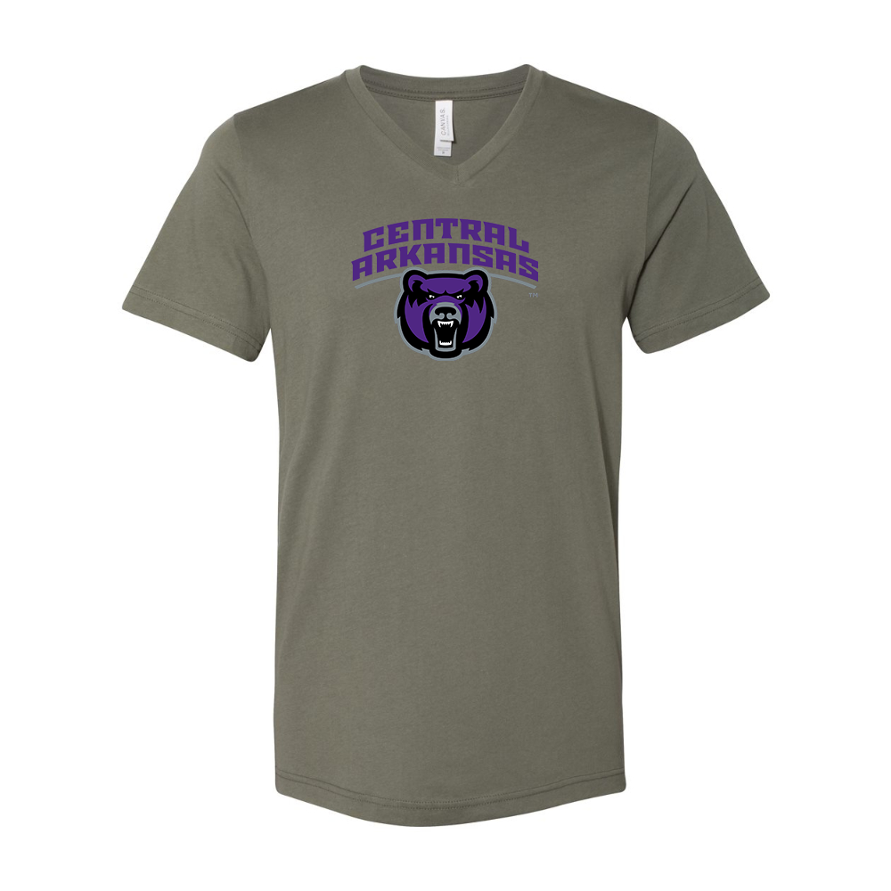 Central Arkansas Bears  BELLA  CANVAS - Jersey V-Neck T-Shirt