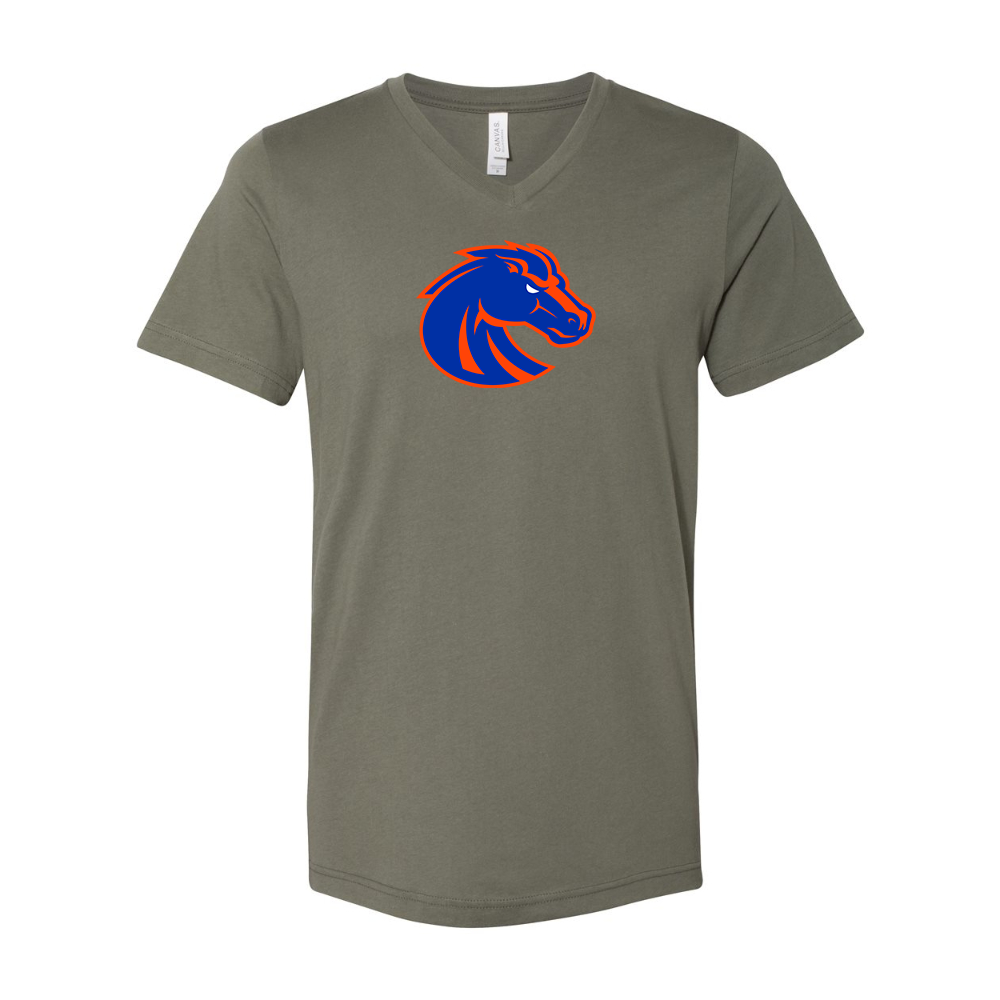 Boise State Broncos  BELLA  CANVAS - Jersey V-Neck T-Shirt