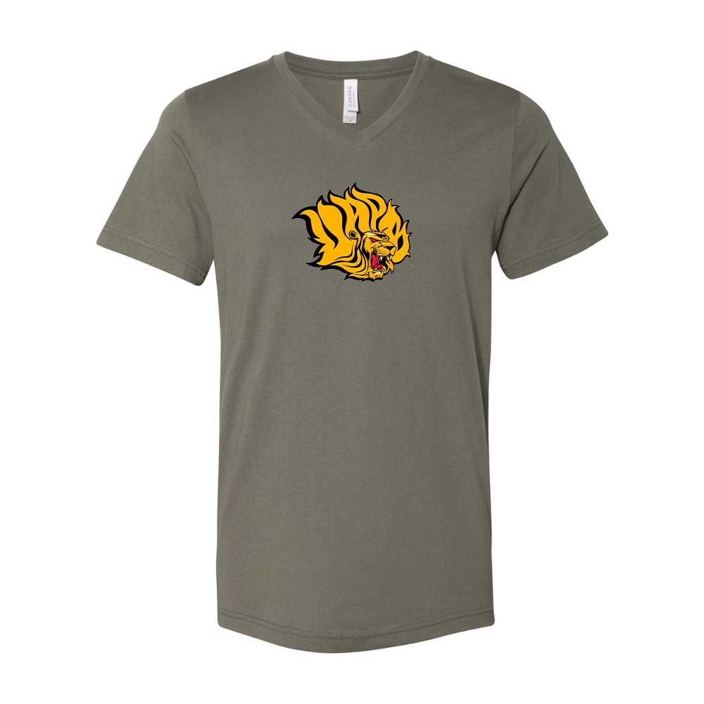 Arkansas PB Golden Lions  BELLA  CANVAS - Jersey V-Neck T-Shirt