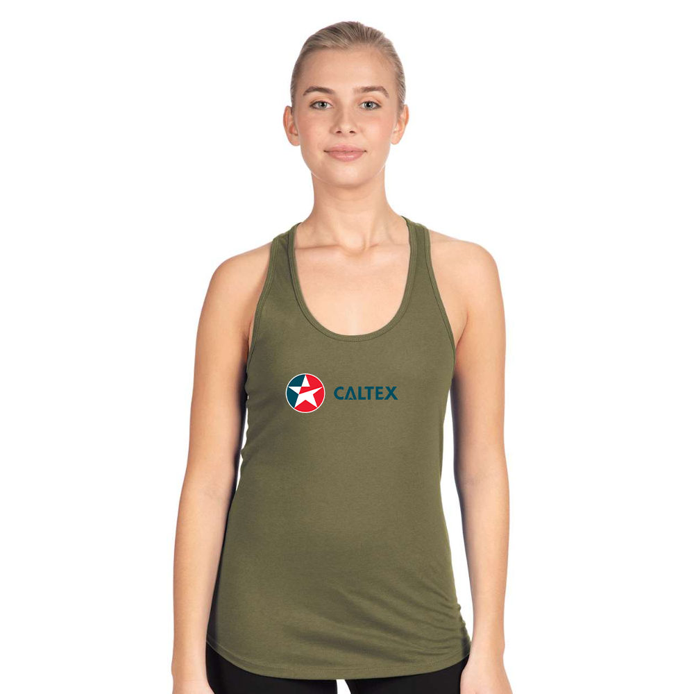 Women's  Caltex Gas Station  Next Level Ideal Racerback Tank