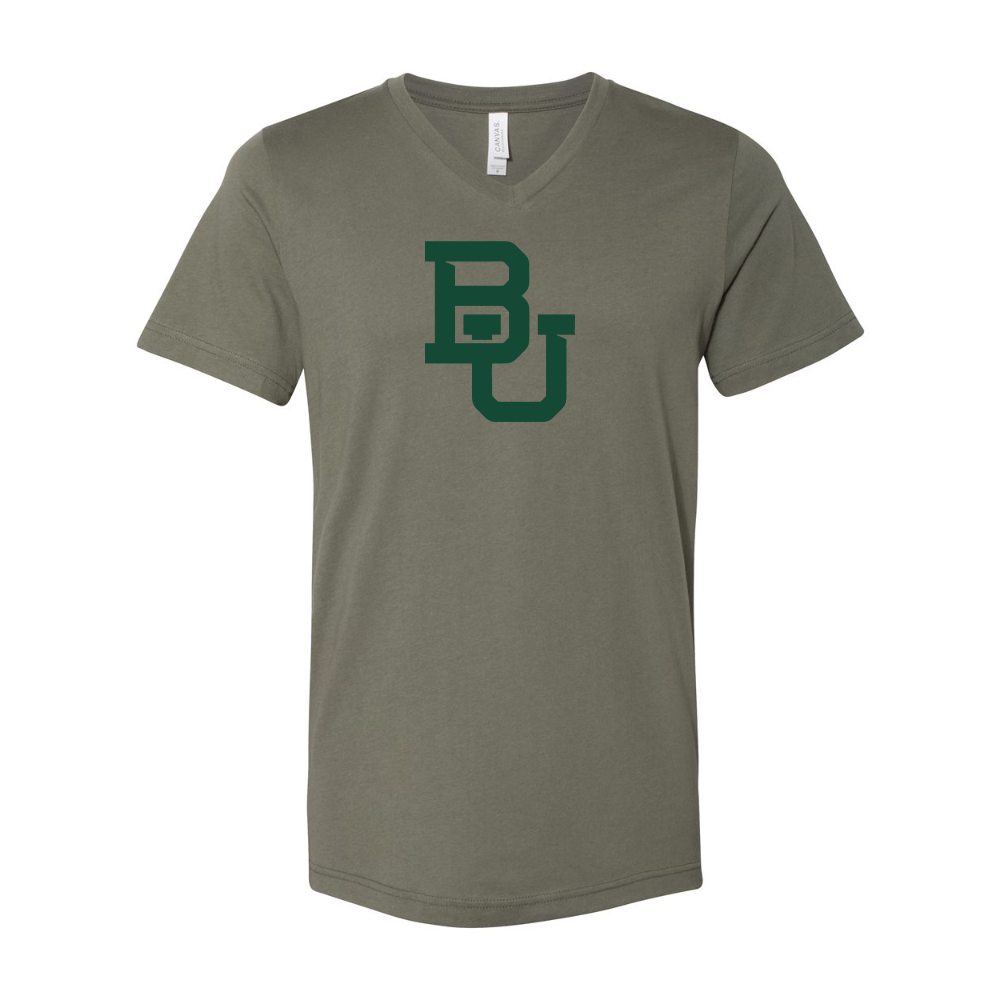 Baylor Bears  BELLA  CANVAS - Jersey V-Neck T-Shirt