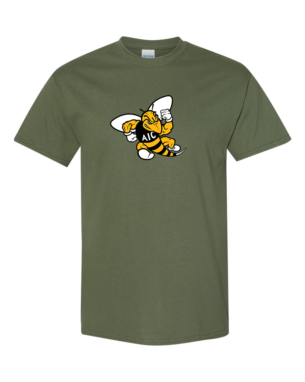 Men's AIC Yellow Jackets  Gildan Heavy Cotton T-Shirt
