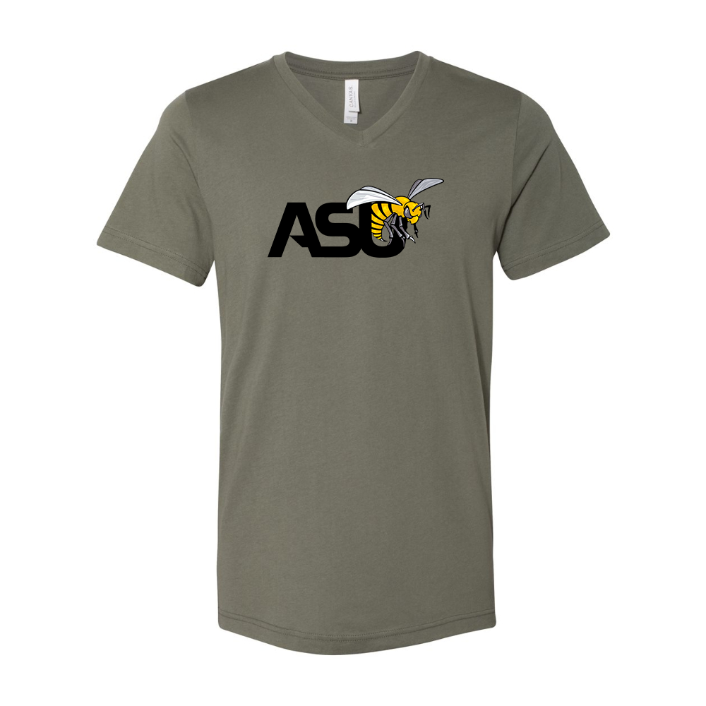 Alabama State Hornets  BELLA  CANVAS - Jersey V-Neck T-Shirt