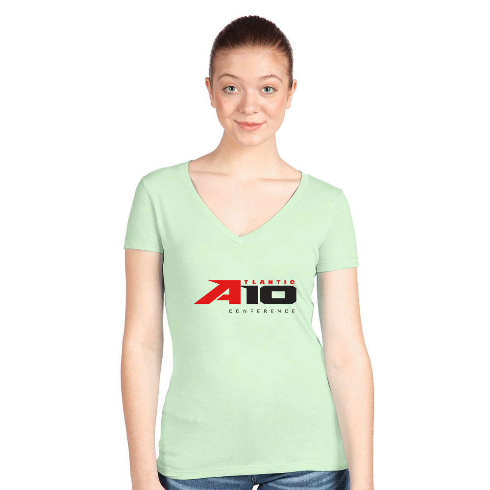 Women's Atlantic 10 Conference  Next Level V-Neck T-Shirt