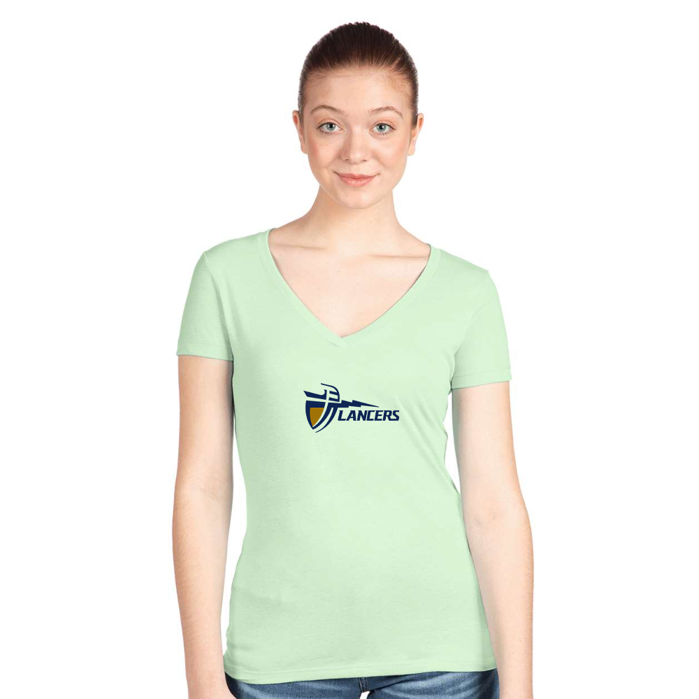 Women's Bucknell Bison Next Level V-Neck T-Shirt