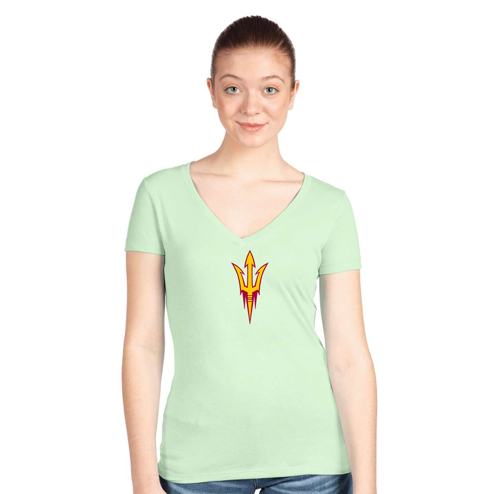 Women's  Arizona State Sun Devils  Next Level V-Neck T-Shirt