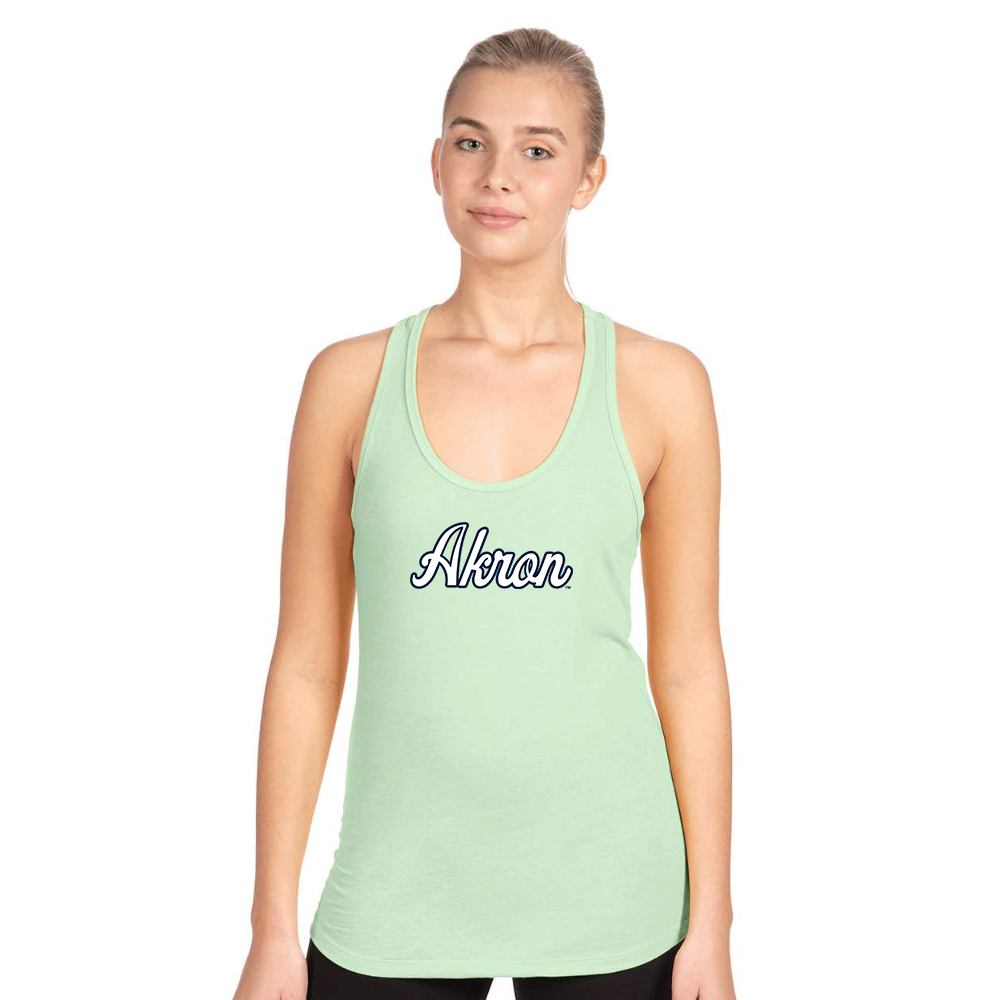 Women's Akron Zips  Next Level Ideal Racerback Tank
