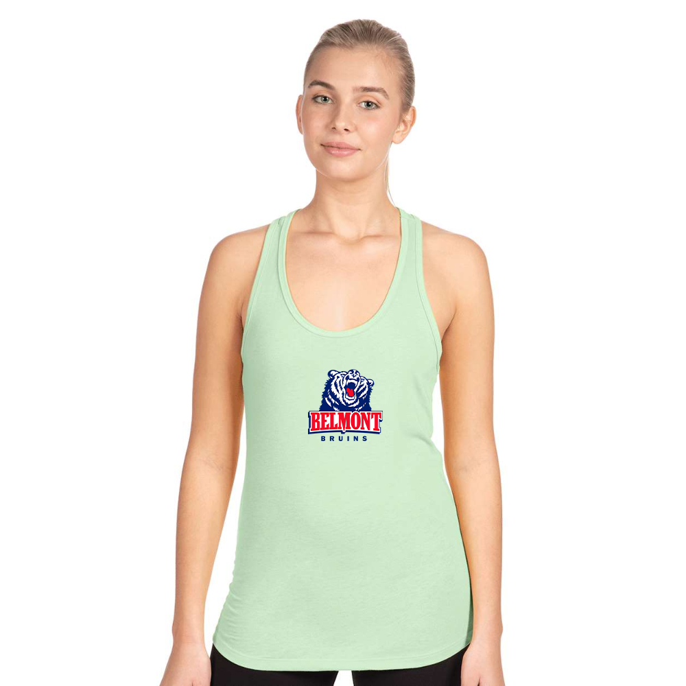 Women's Belmont Bruins  Next Level Ideal Racerback Tank