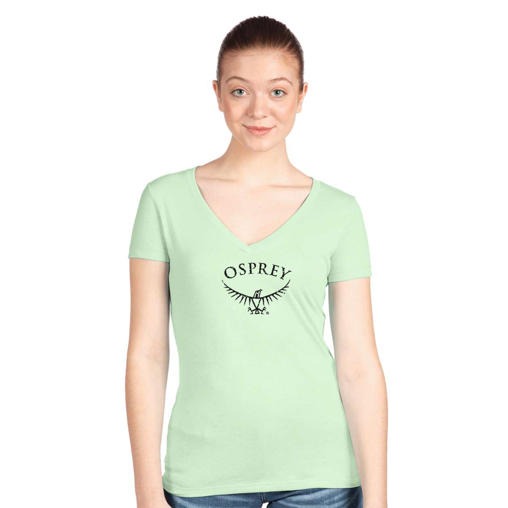Women's  Osprey Black Next Level V-Neck T-Shirt