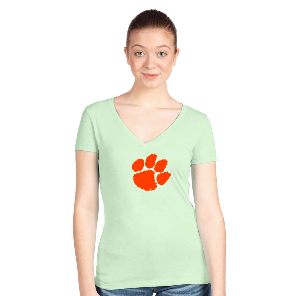 Women's Clemson Tigers Next Level V-Neck T-Shirt