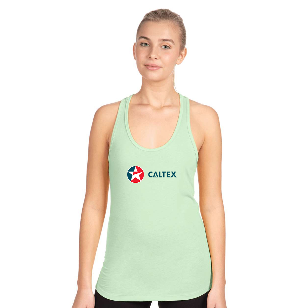 Women's  Caltex Gas Station  Next Level Ideal Racerback Tank