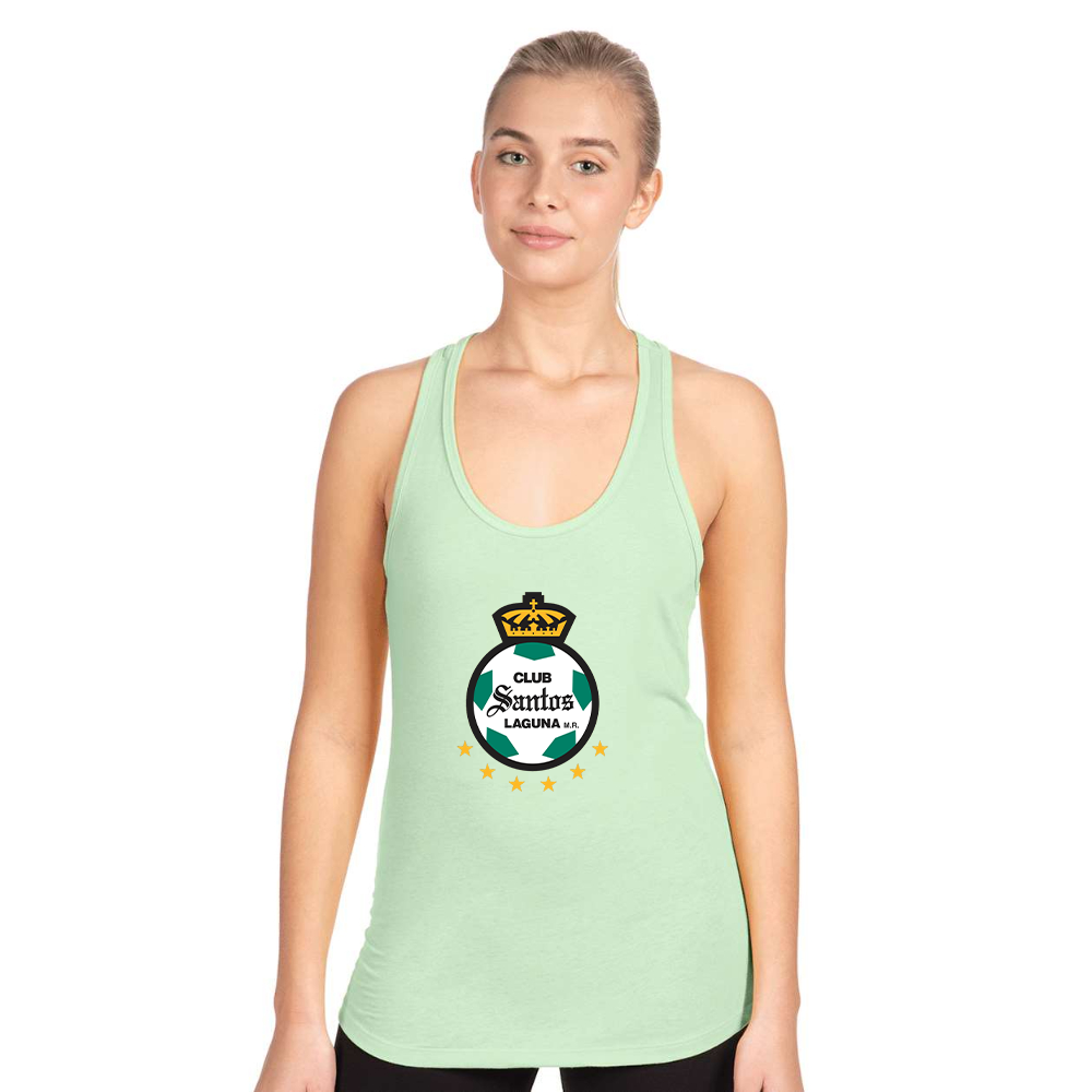 Women's Santos Laguna Soccer Next Level Ideal Racerback Tank