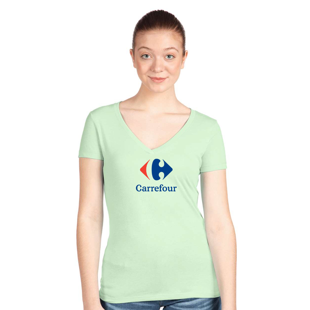 Women's Carrefour  Next Level V-Neck T-Shirt