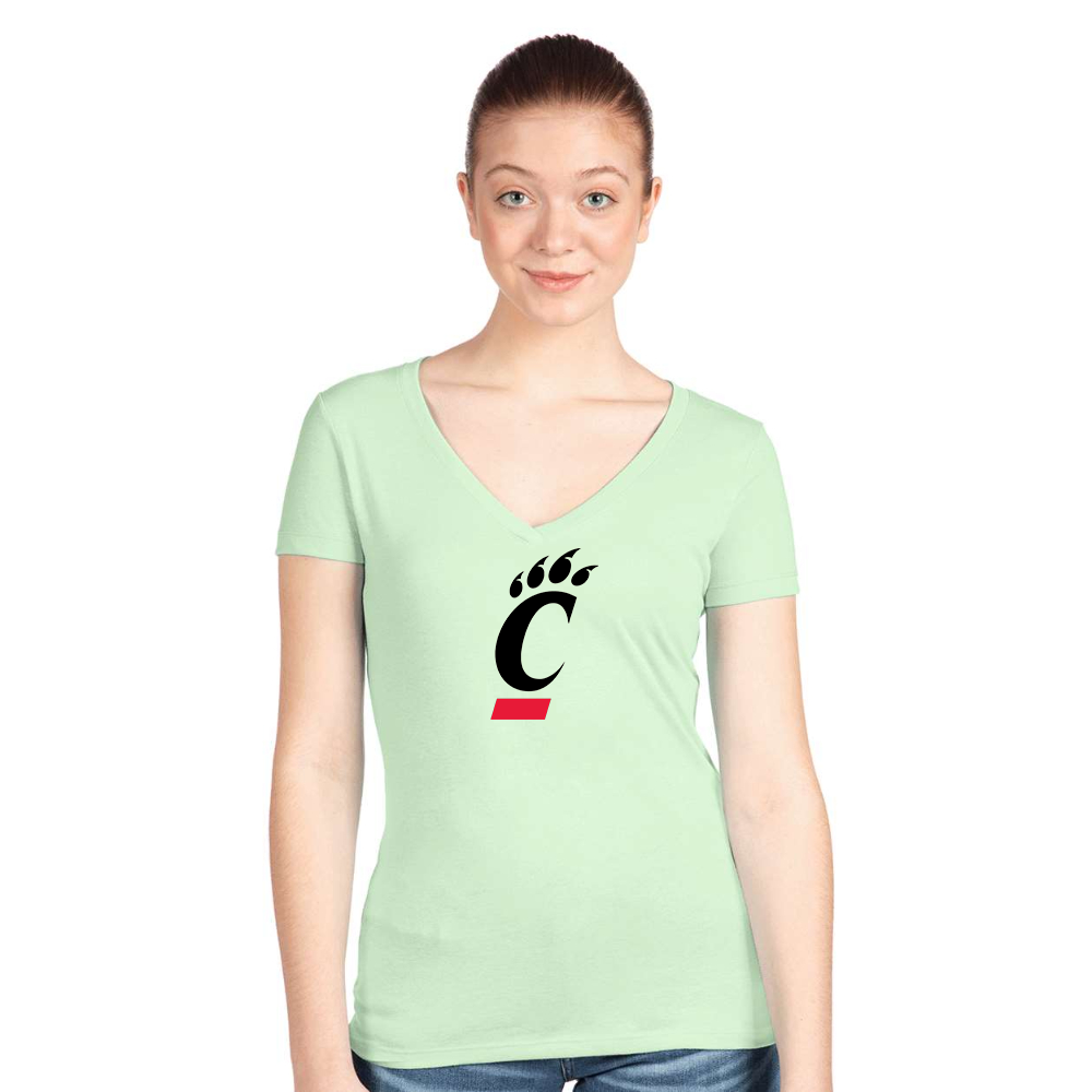 Women's Cincinnati Bearcats Next Level V-Neck T-Shirt