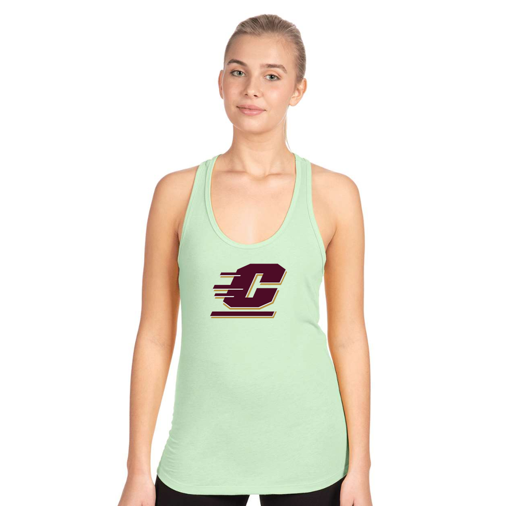 Women's Central Michigan Chippewas  Next Level Ideal Racerback Tank