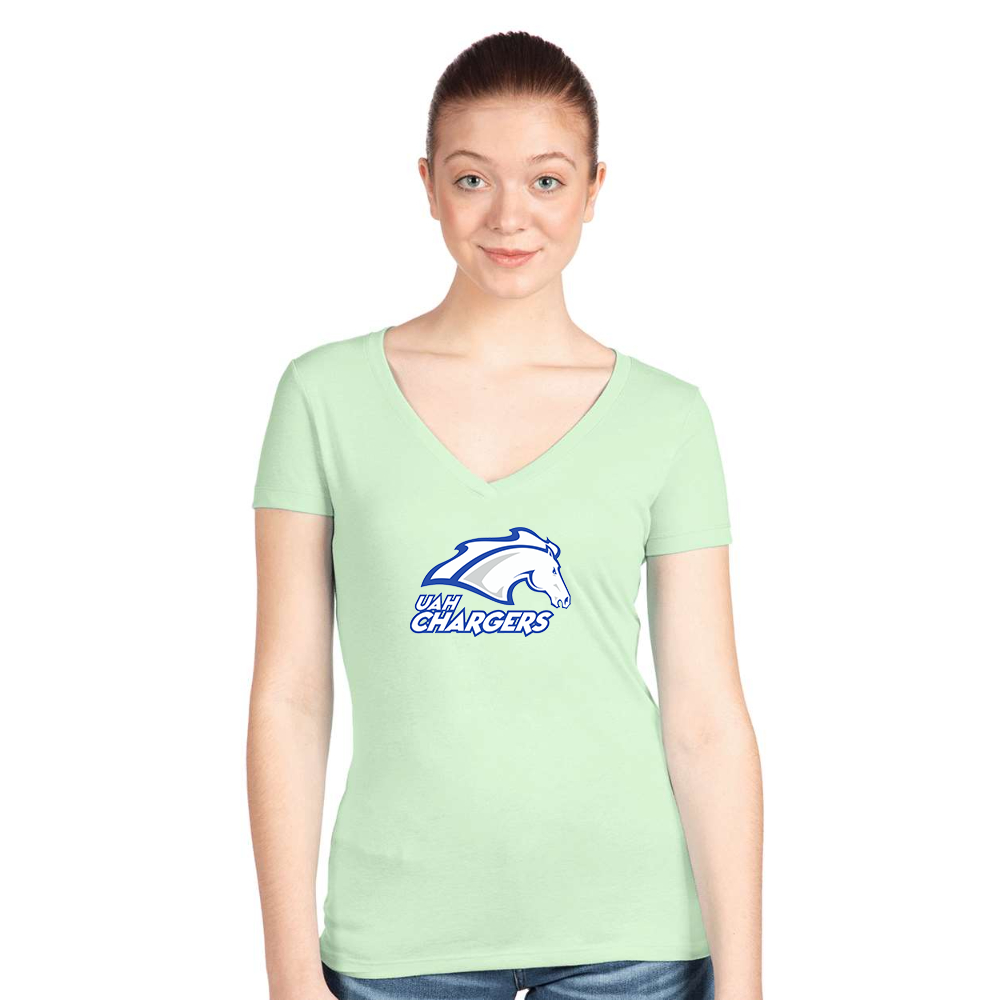 Women's Alabama Huntsville Chargers Next Level V-Neck T-Shirt