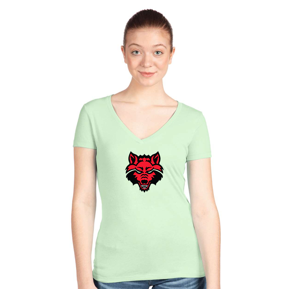 Women's  Arkansas State Red Wolves Next Level V-Neck T-Shirt