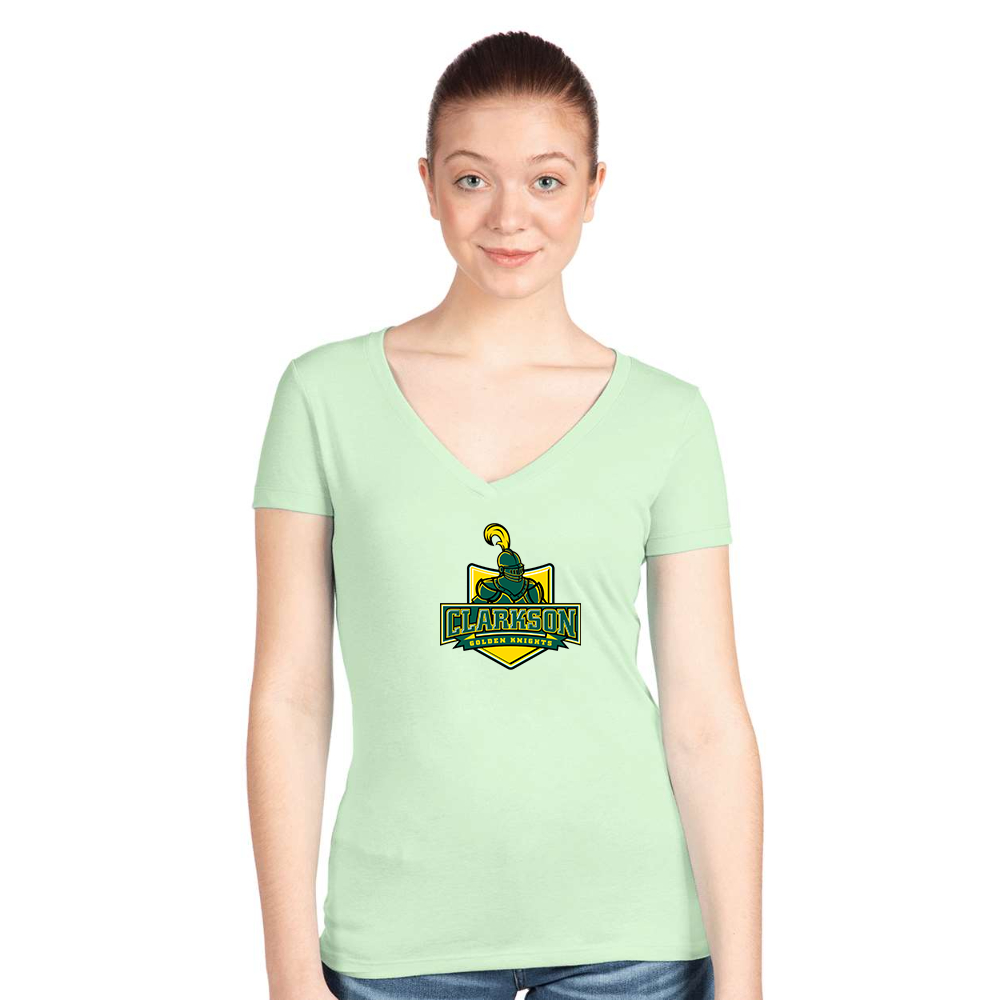 Women's Clarkson Golden Knights Next Level V-Neck T-Shirt