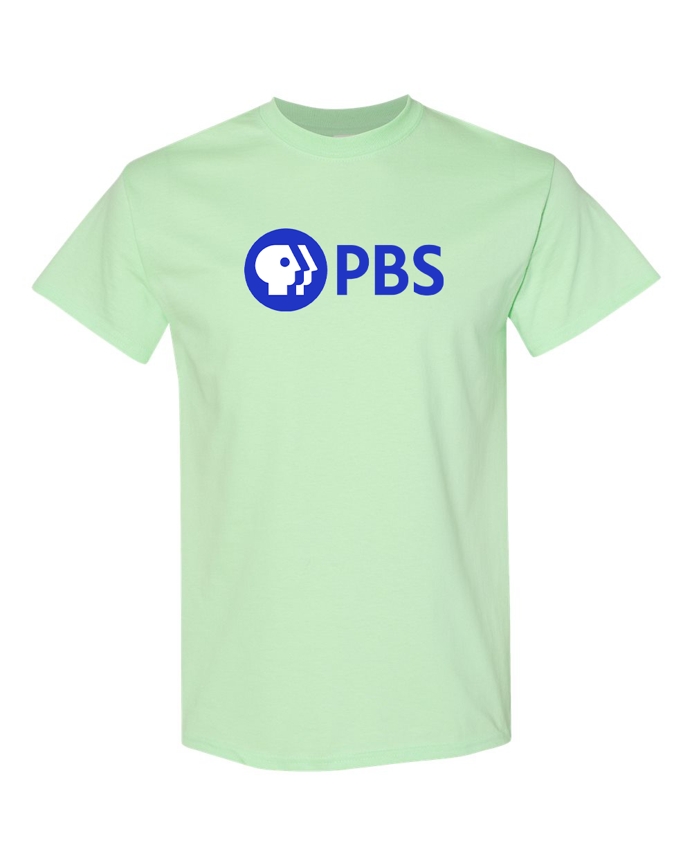 Men's PBS Blue Gildan Heavy Cotton T-Shirt