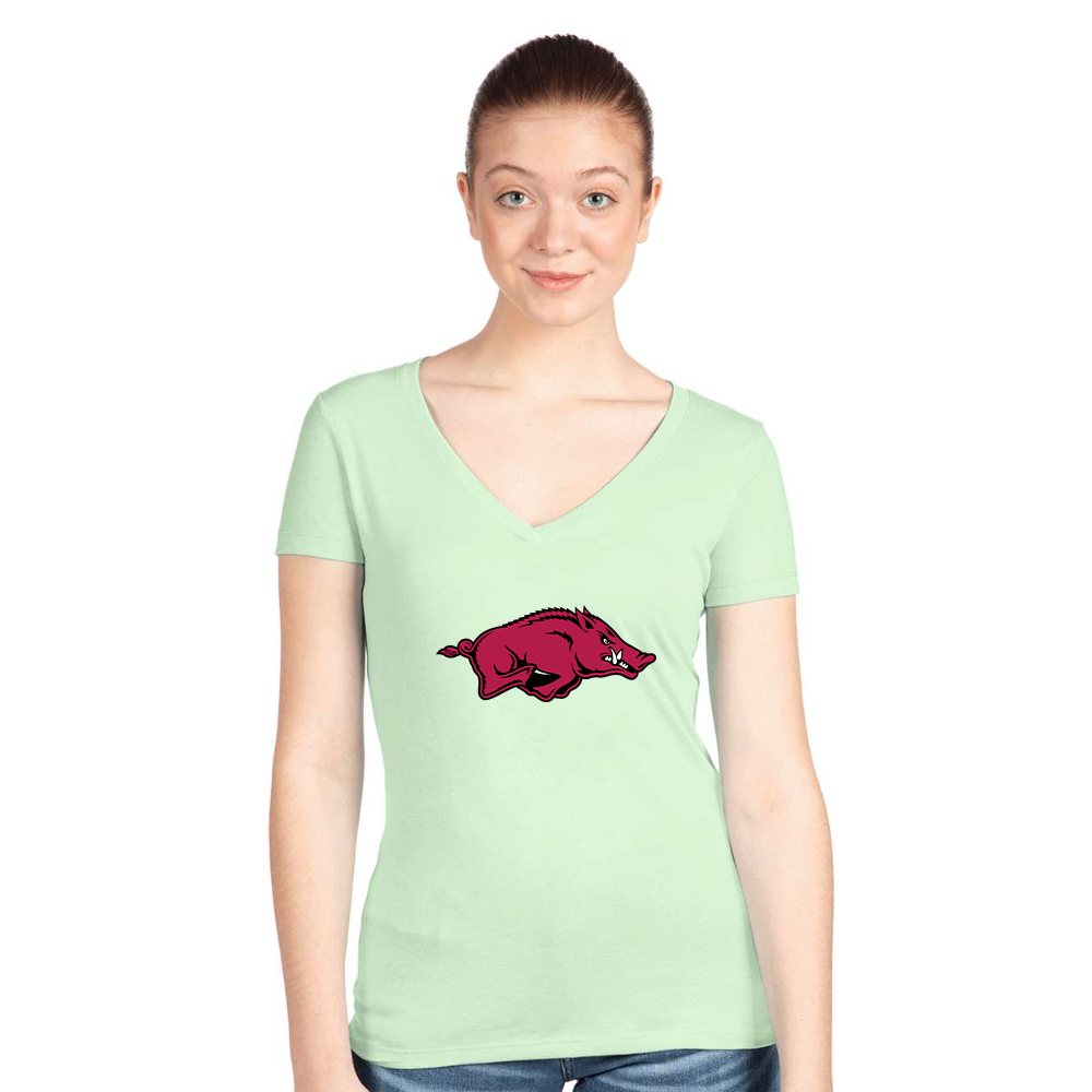 Women's   Arkansas Razorbacks Next Level V-Neck T-Shirt