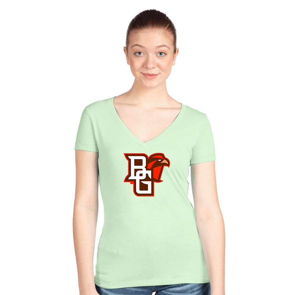 Women's Bowling Green Falcons Next Level V-Neck T-Shirt