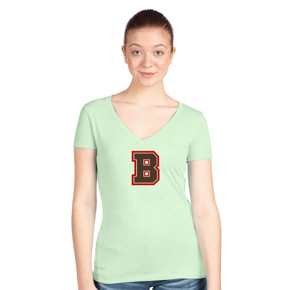 Women's Brown Bears  Next Level V-Neck T-Shirt