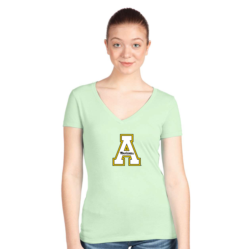 Women's Appalachian State Mountaineers   Next Level V-Neck T-Shirt