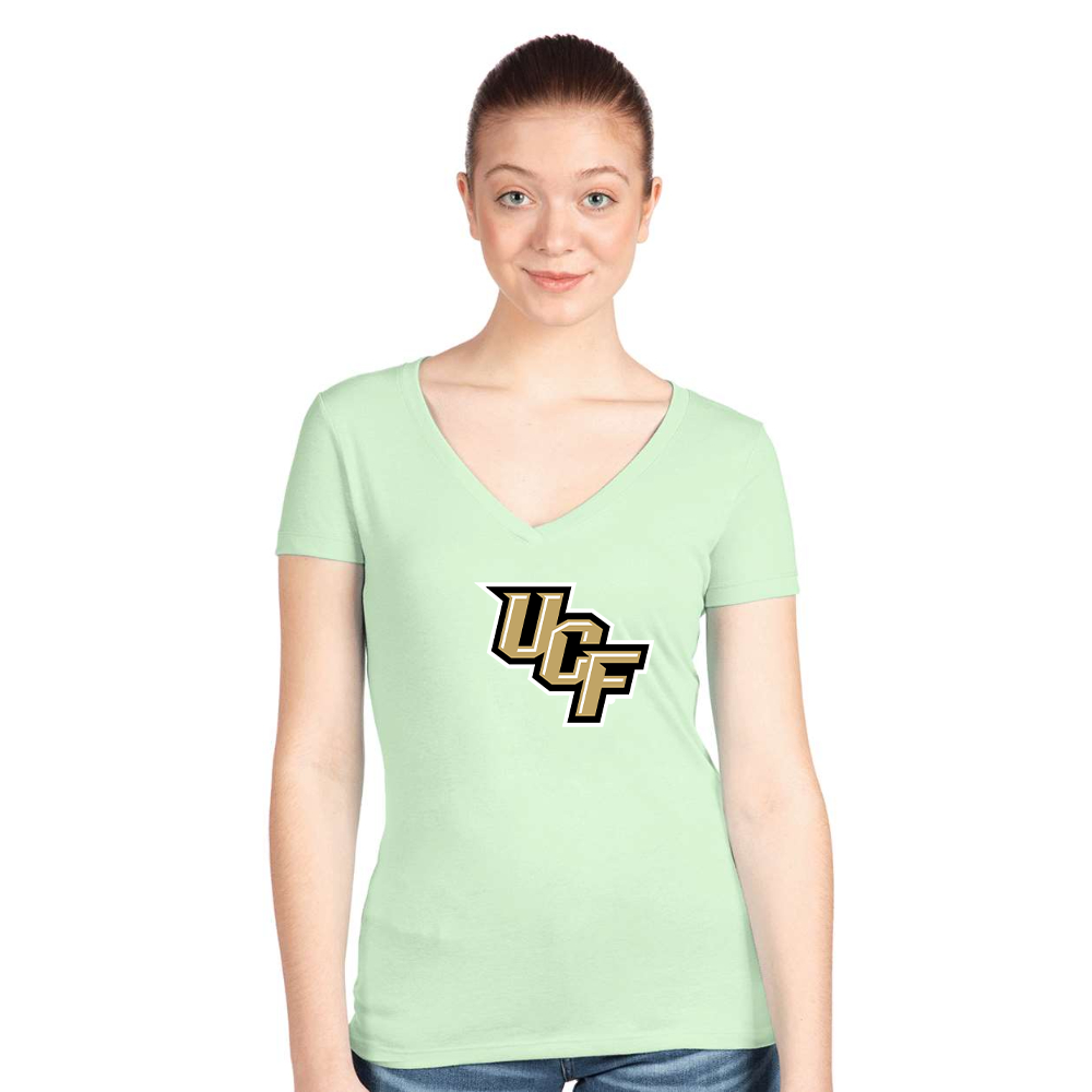 Women's Central Florida Knights  Next Level V-Neck T-Shirt