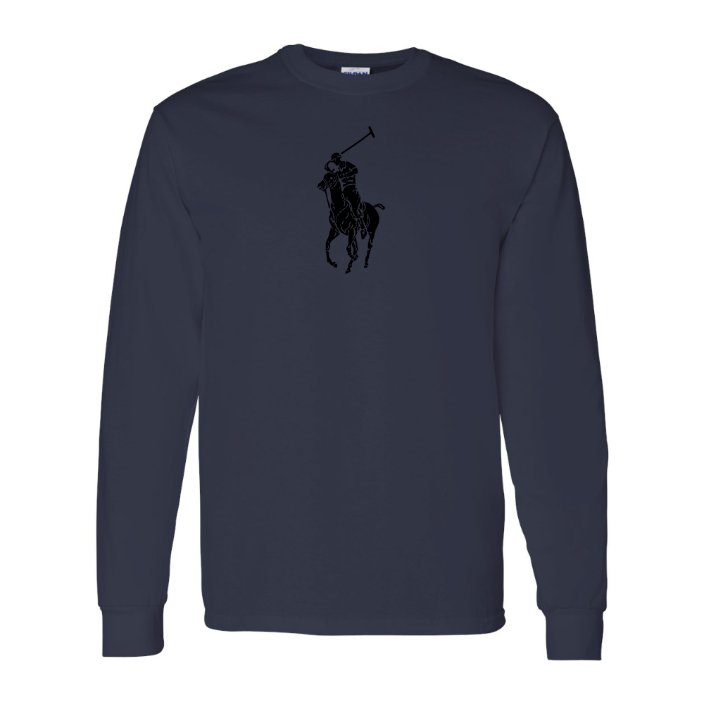 Men's  Polo Ralph Lauren Gildan Heavy Cotton Long Sleeve T-Shirt