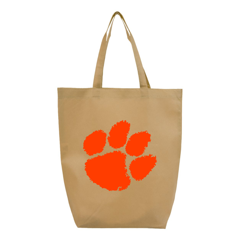 Clemson Tigers Q-Tees Non-Woven Gusset Bottom Tote