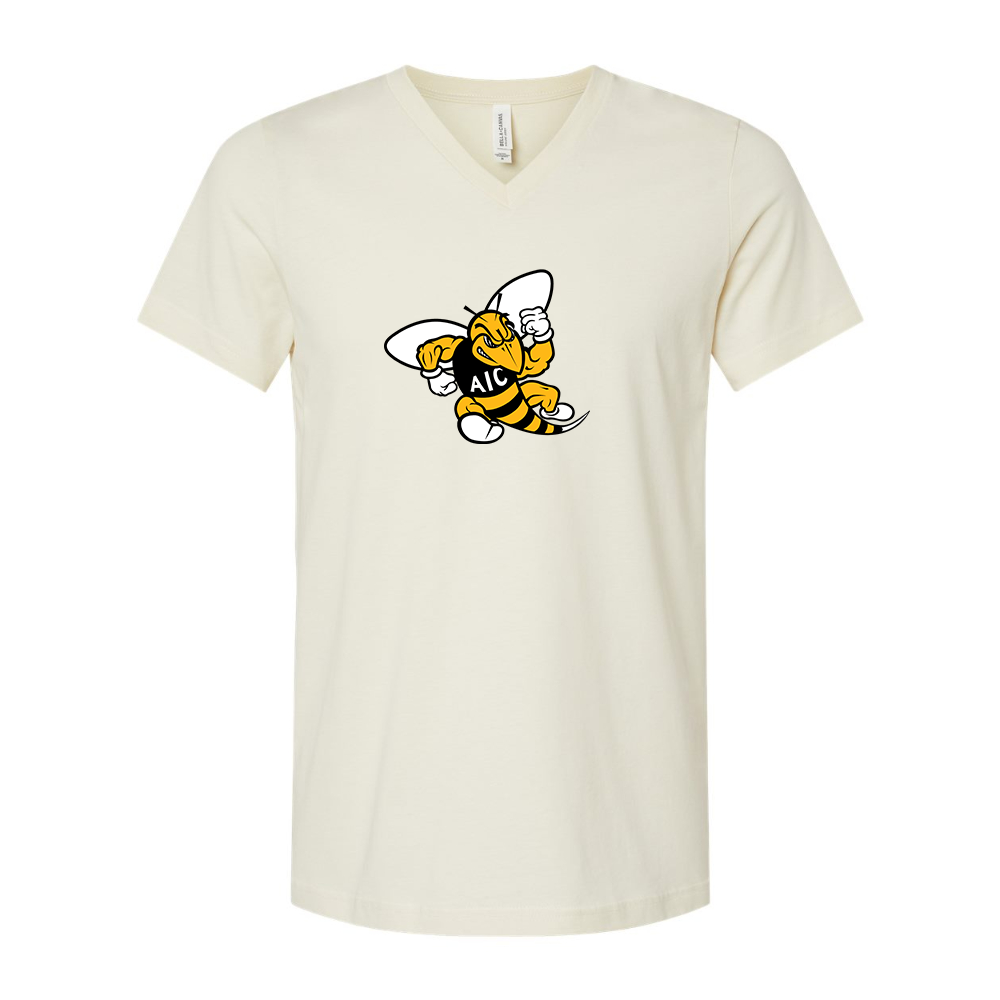 AIC Yellow Jackets BELLA  CANVAS - Jersey V-Neck T-Shirt