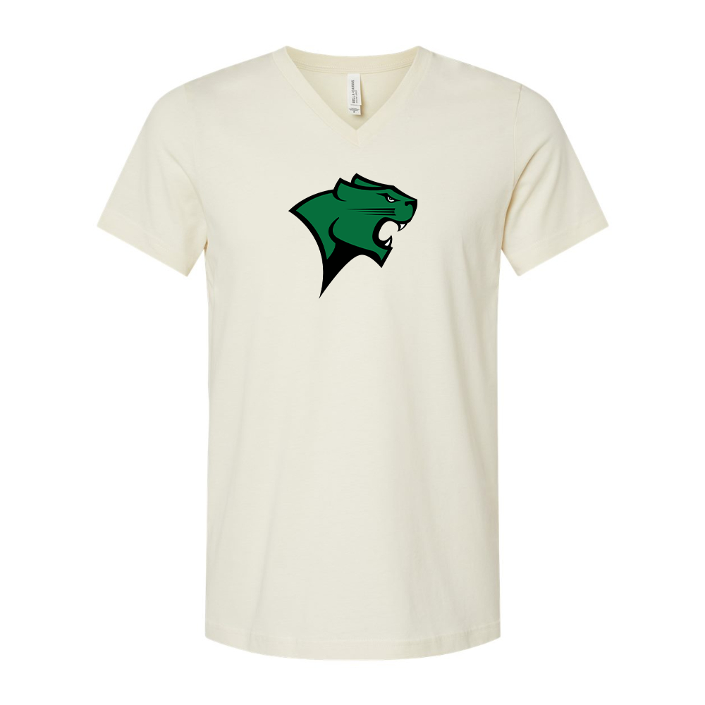 Chicago State Cougars BELLA  CANVAS - Jersey V-Neck T-Shirt