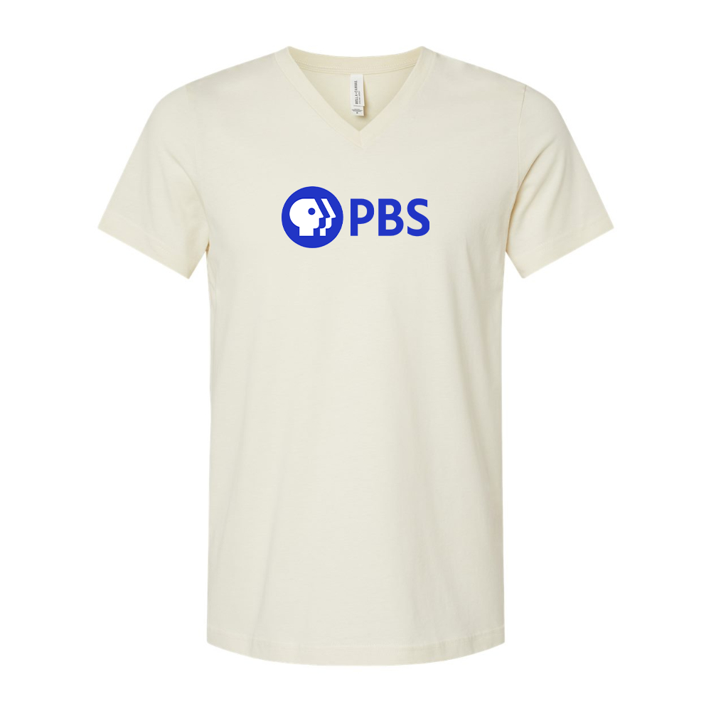 PBS Blue  BELLA  CANVAS - Jersey V-Neck T-Shirt