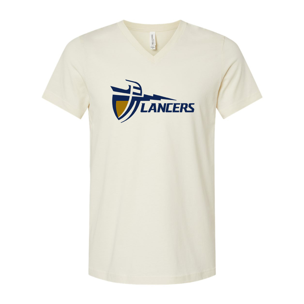 California Baptist Lancers BELLA  CANVAS - Jersey V-Neck T-Shirt