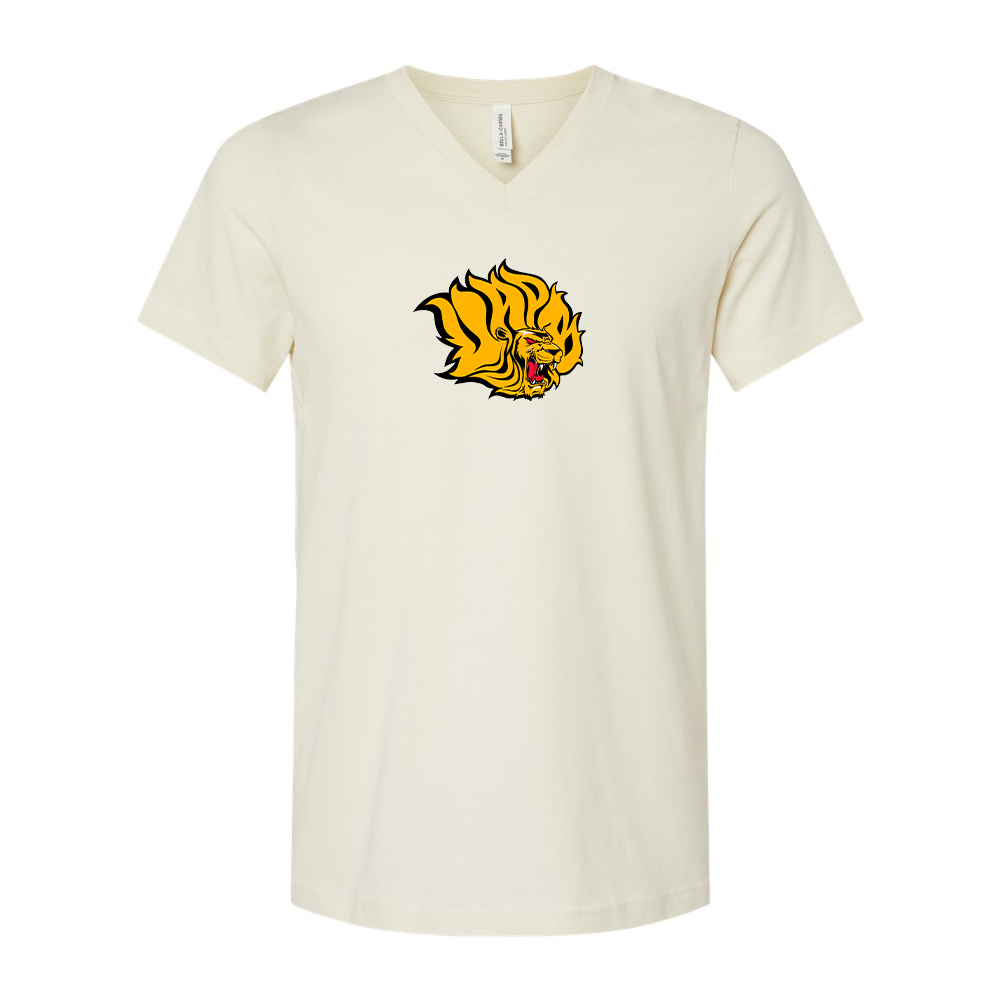 Arkansas PB Golden Lions  BELLA  CANVAS - Jersey V-Neck T-Shirt