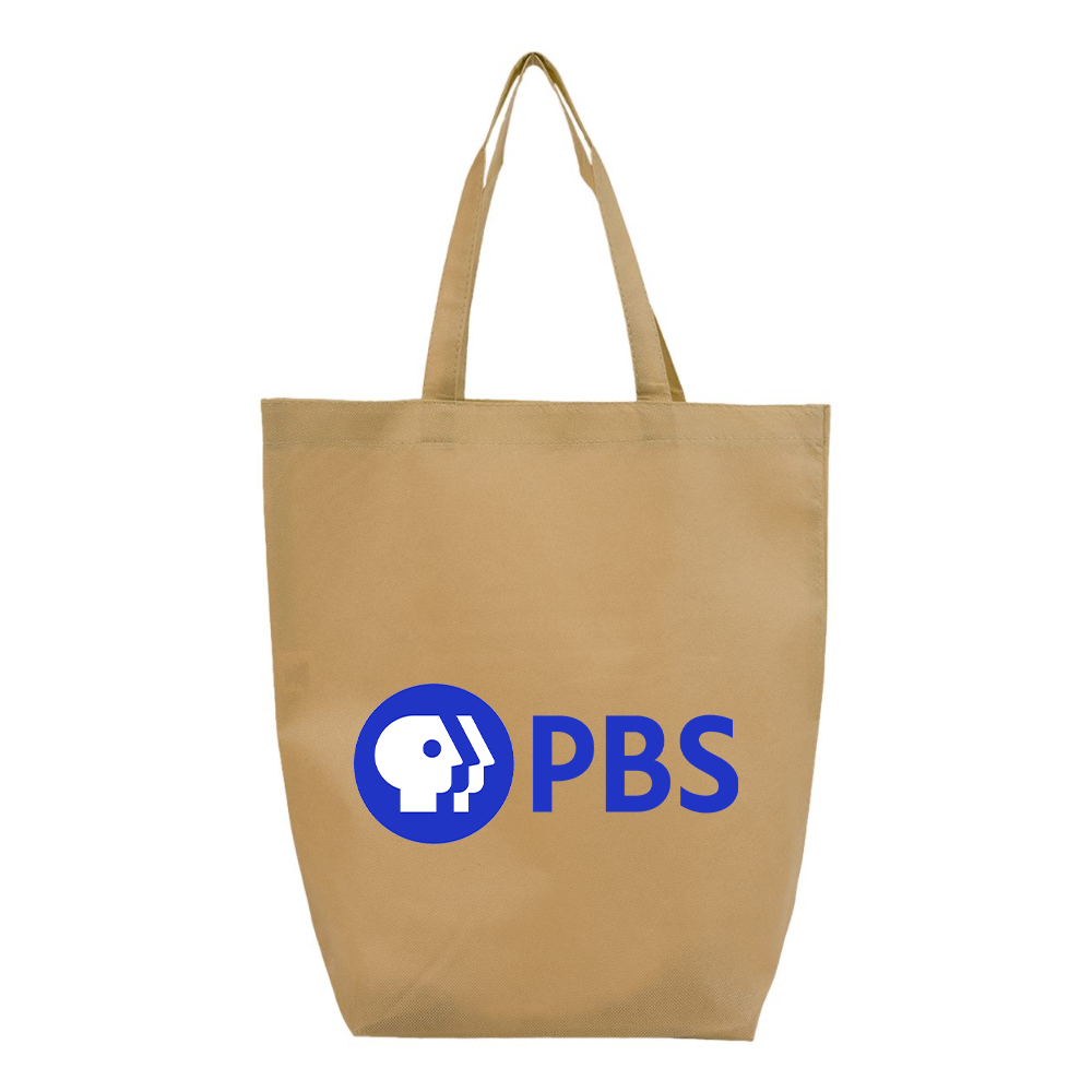PBS Blue  Q-Tees Non-Woven Gusset Bottom Tote