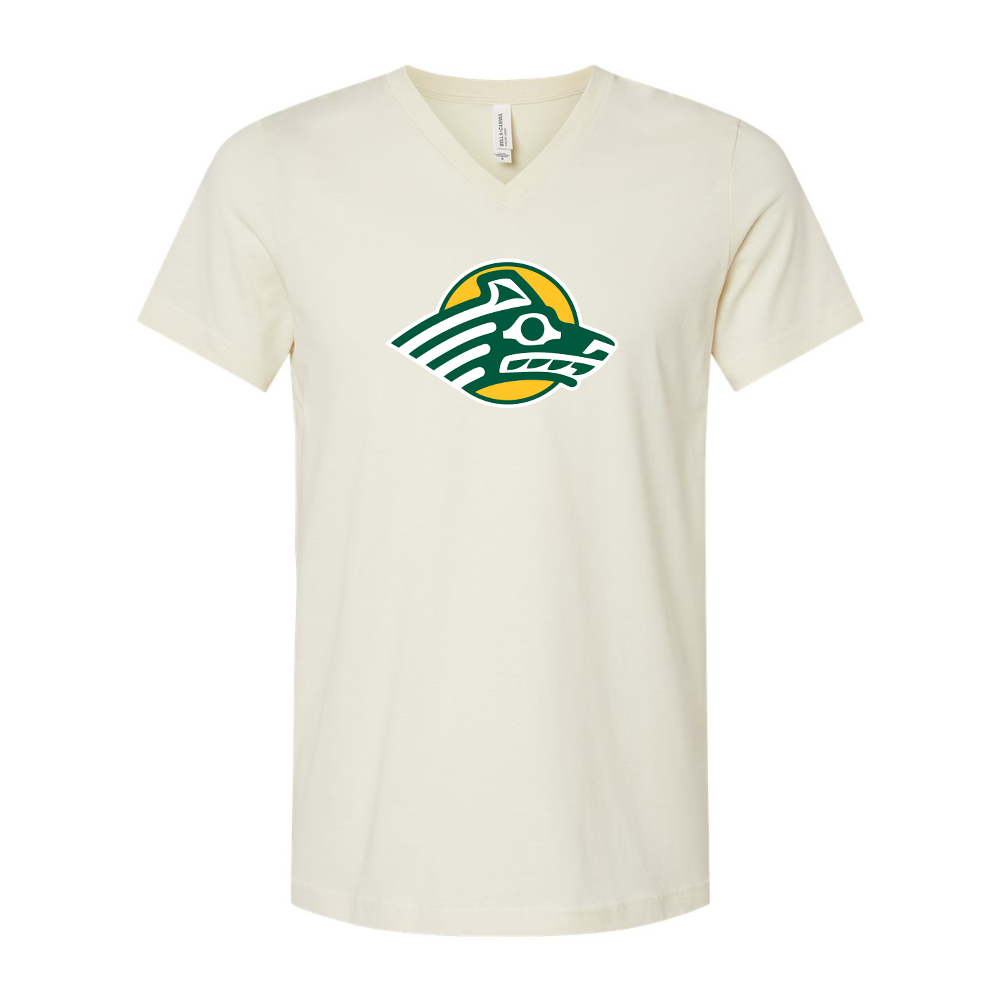 Alaska Anchorage Seawolves   BELLA  CANVAS - Jersey V-Neck T-Shirt