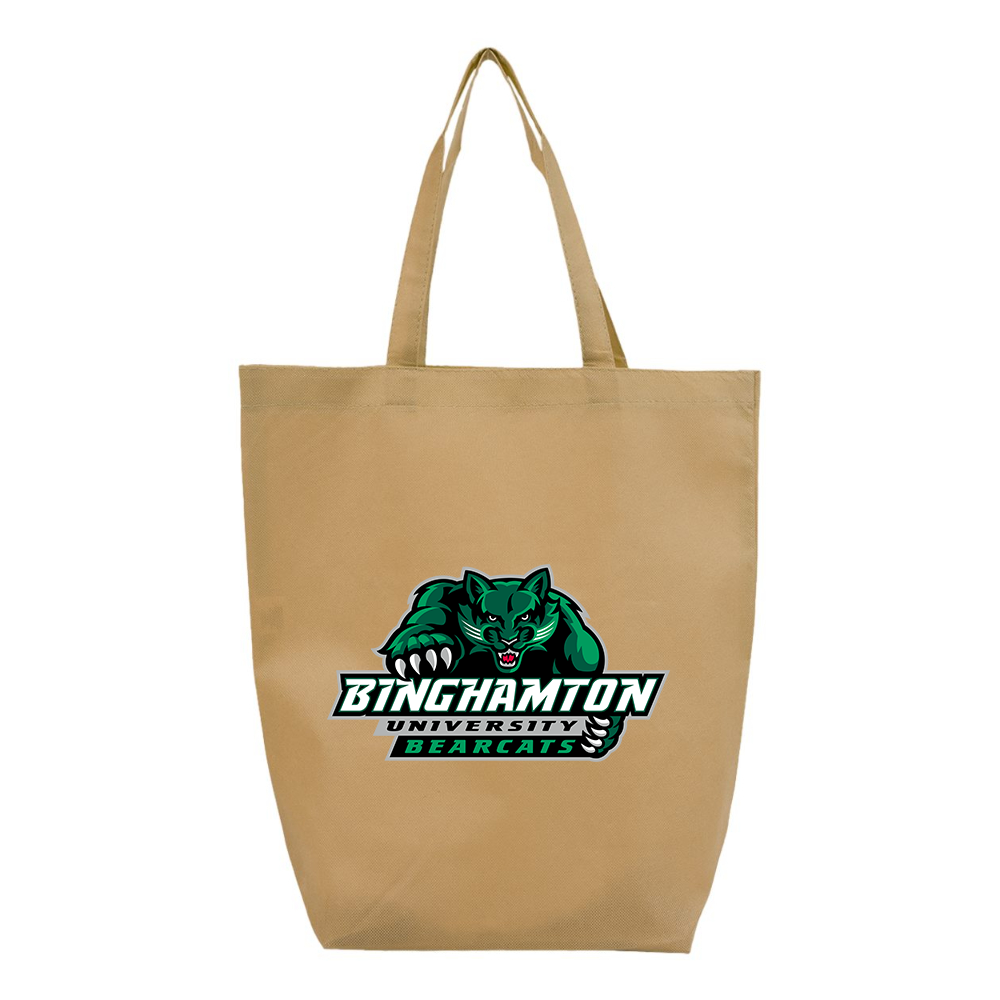 Binghamton Bearcats Q-Tees Non-Woven Gusset Bottom Tote