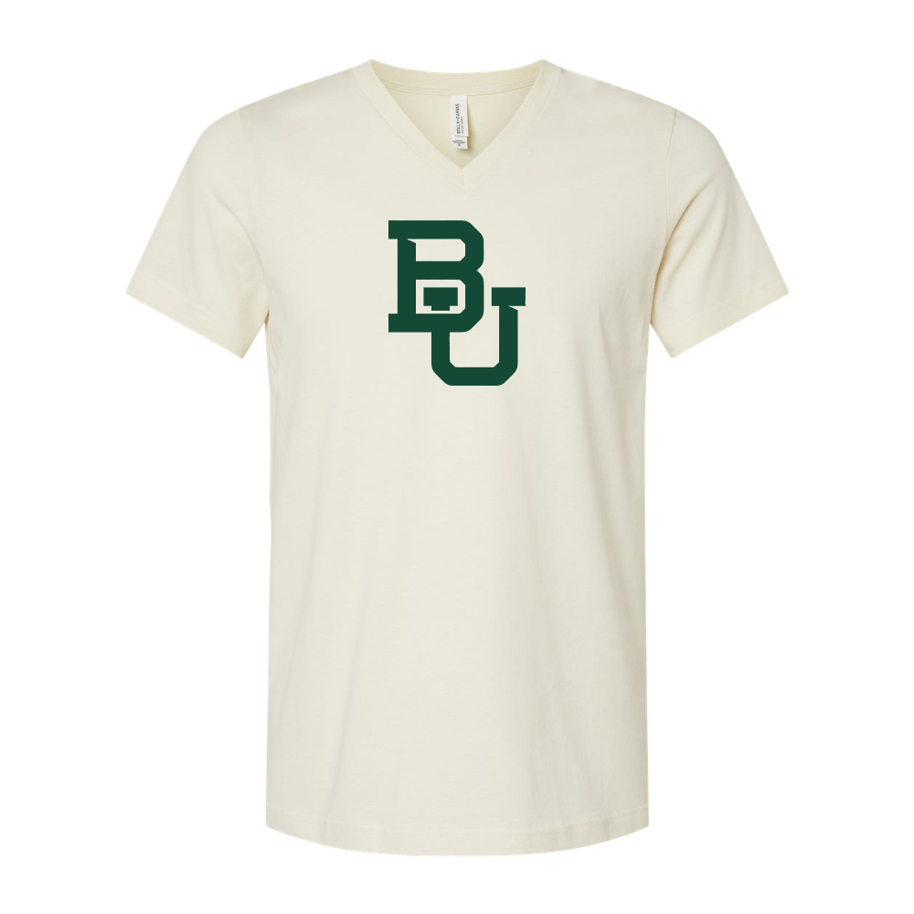 Baylor Bears  BELLA  CANVAS - Jersey V-Neck T-Shirt