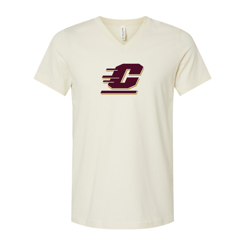 Central Michigan Chippewas  BELLA  CANVAS - Jersey V-Neck T-Shirt