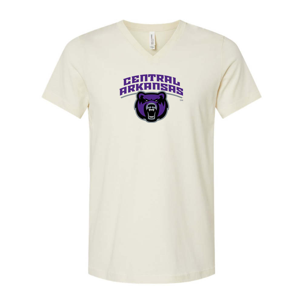Central Arkansas Bears  BELLA  CANVAS - Jersey V-Neck T-Shirt