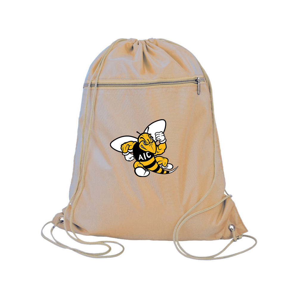 AIC Yellow Jackets  Q-Tees - Polyester Cinchpack