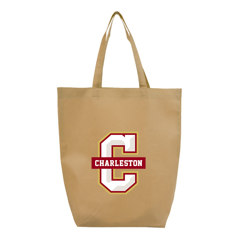Charleston Cougars Q-Tees Non-Woven Gusset Bottom Tote