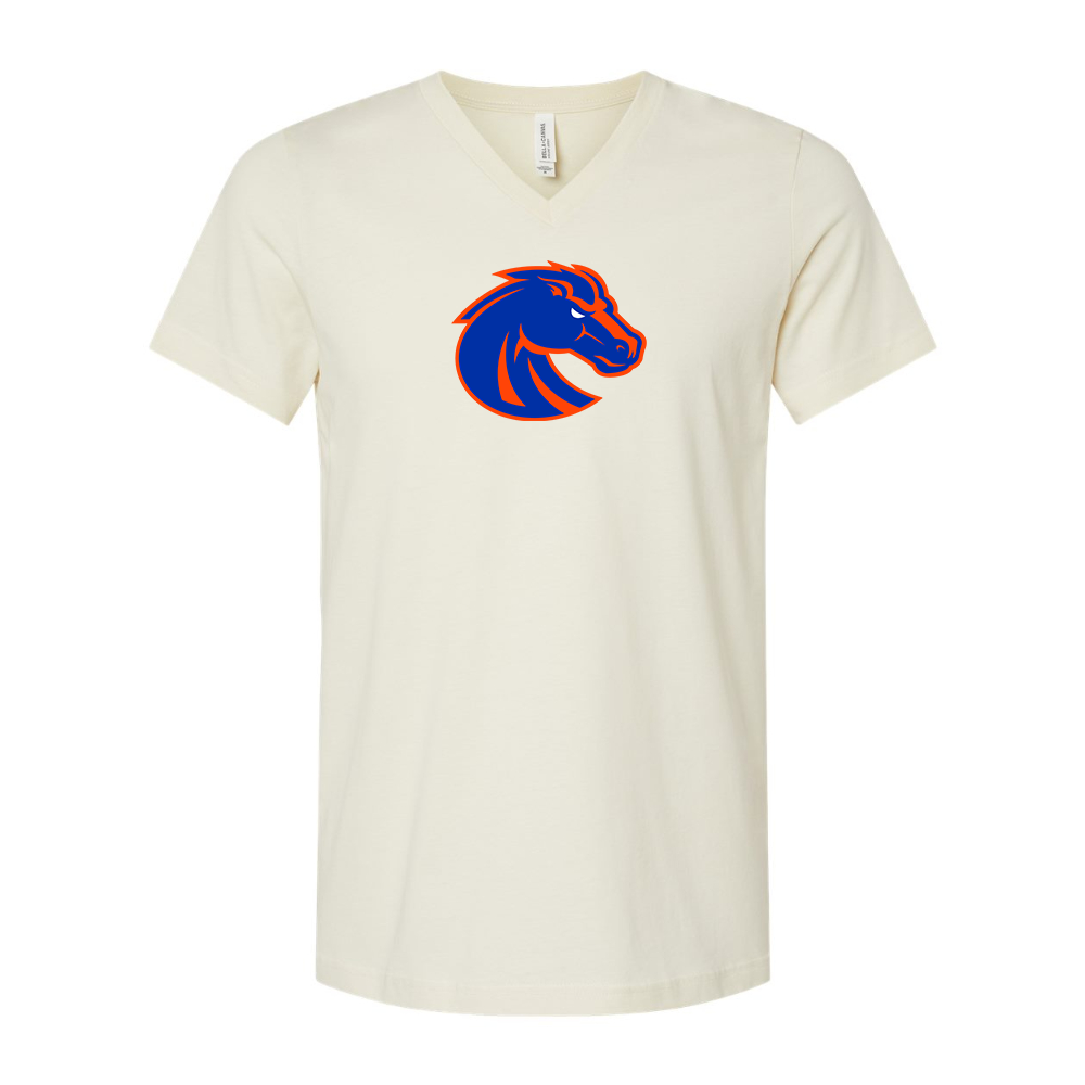 Boise State Broncos  BELLA  CANVAS - Jersey V-Neck T-Shirt