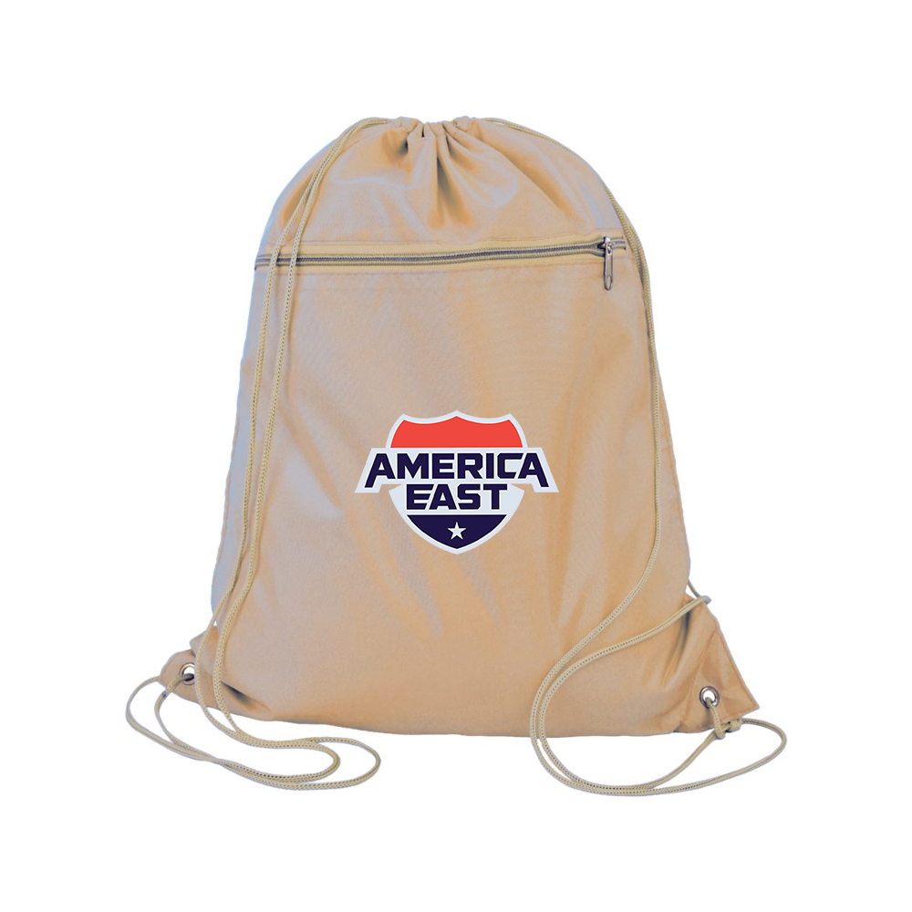 America East Conference Q-Tees - Polyester Cinchpack