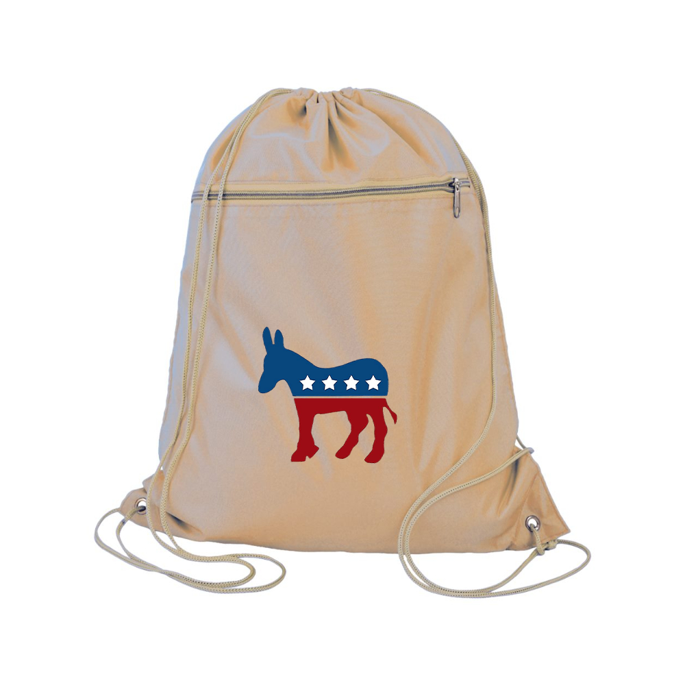 Democrat Election Symbol Q-Tees - Polyester Cinchpack