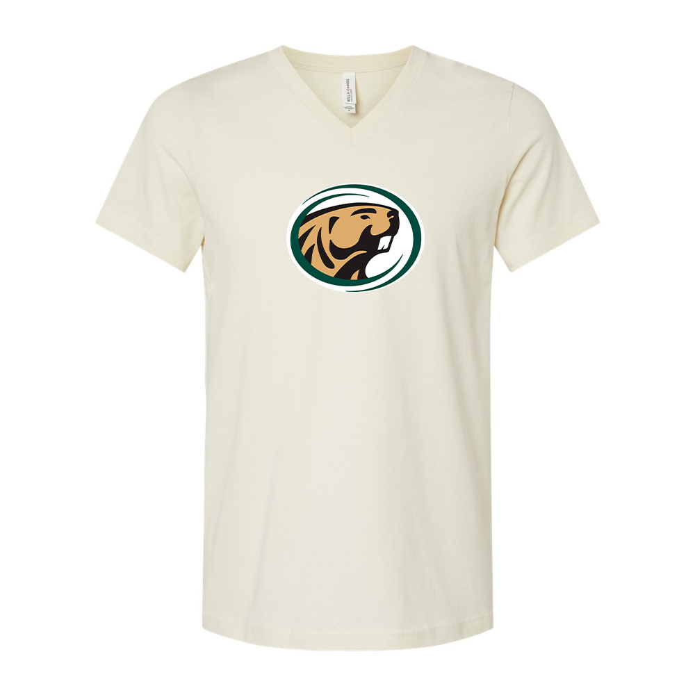 Bemidji State Beavers BELLA  CANVAS - Jersey V-Neck T-Shirt