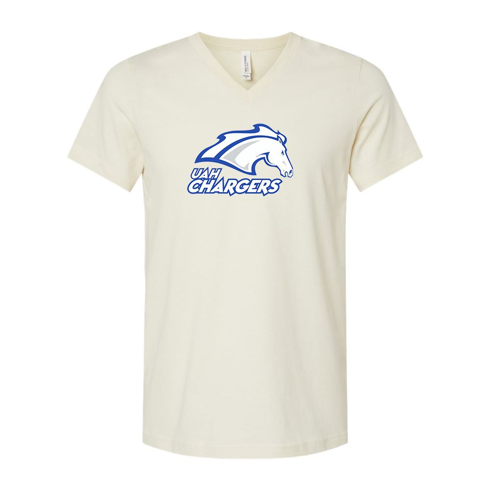 Alabama Huntsville Chargers  BELLA  CANVAS - Jersey V-Neck T-Shirt