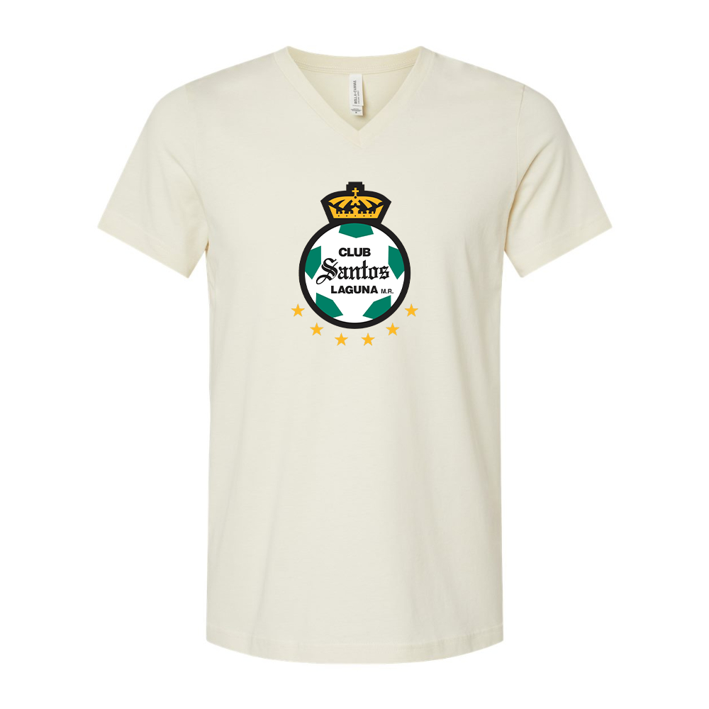 Santos Laguna Soccer BELLA  CANVAS - Jersey V-Neck T-Shirt